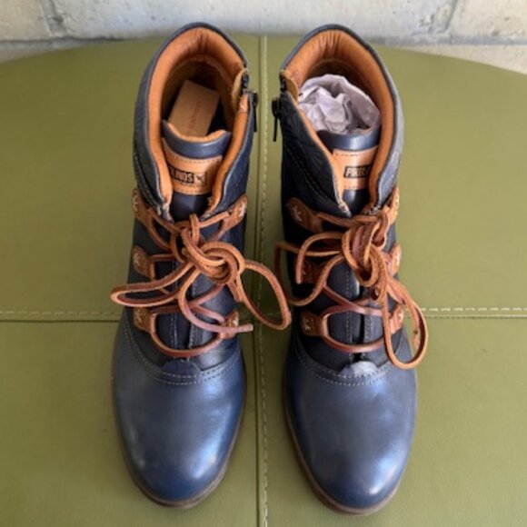 Pikolinos navy lace up boot size 42 (US W 11) - Picture 4 of 7